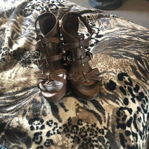 Cute brown wedges